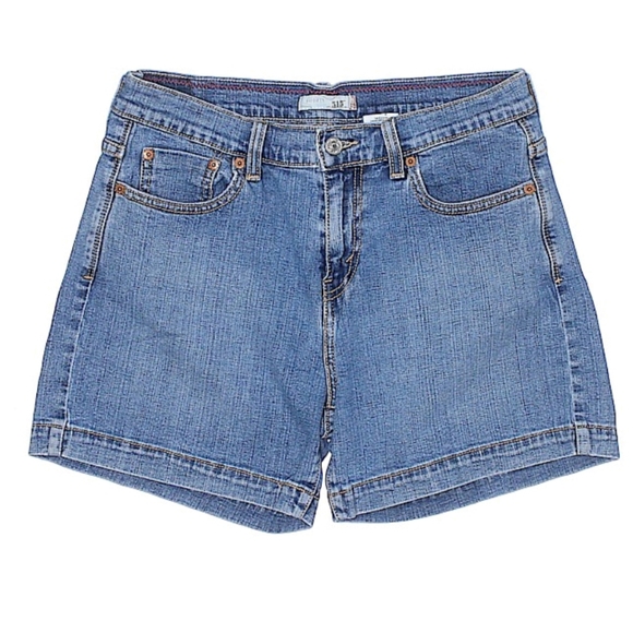 Levi's Jean Shorts Women's Size 10 Medium Wash Mid Rise EUC - Picture 3 of 4